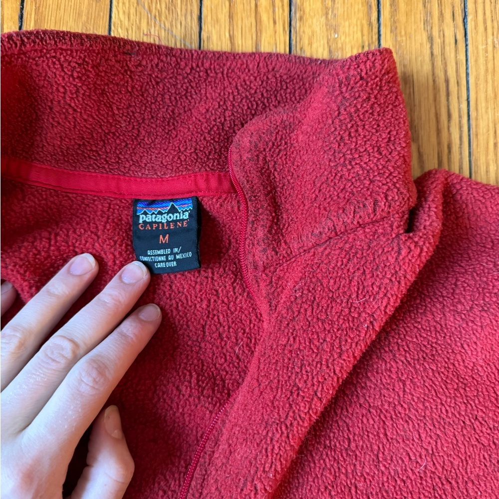 Vintage Patagonia Red Fleece Pullover